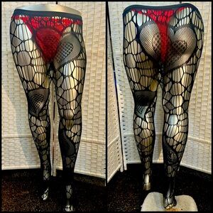 Plus Size Heart Stockings